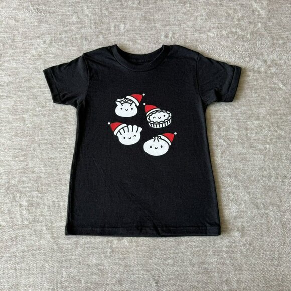Mochi Kids Dim Sum Santa Tee - Picture 1 of 3